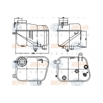 Radyatör Su Deposu W140